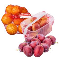 Hand sinaasappelen net à 2 kilo,
Hollandse pruimen schaal à 750 gram
of nectarines schaal à 1 kilo
